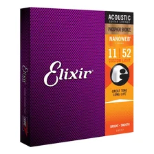 Jogo Cordas Violão Elixir 011 Phosphor Bronze Foto mini  2