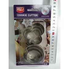 Jogo Cortador Forma Biscoito Cookie Inox Em 10c Foto mini  3