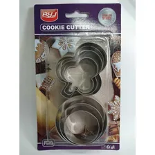 Jogo Cortador Forma Biscoito Cookie Inox Em 10c Foto mini  2