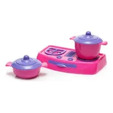 Jogo Cozinha Infantil Mestre Cuca 1 Fogãozinho 2 Panelinhas Cor Outro Foto  mini 1