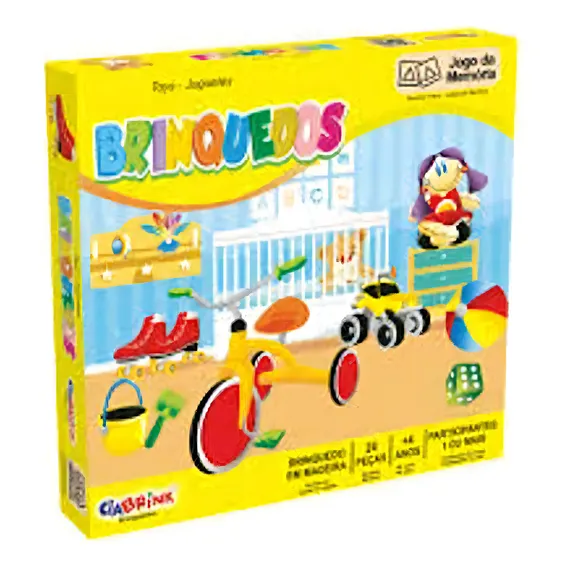 Jogo Da Memória Brinquedos Caixa Cartonada Foto 1
