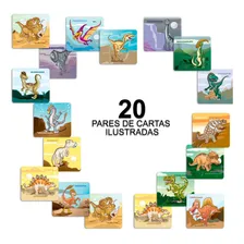 Jogo Da Memória Dinossauros Pais E Filhos Foto mini  2