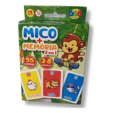 Jogo Da Memoria Infantil 55 Cartas Animal + Jogo Mico 2 Em 1 Foto mini  3