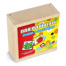 Jogo Da Memoria - Mdf 40 Pc - Cx Madeira - Carlu Foto  mini 1