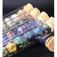 Jogo Dado Rpg Poliédrico AcrÃlico Phoenix Embalagem Poção Foto mini 1