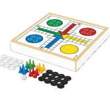 Jogo Dama E Ludo Madeira Junges Jogo 2 Em 1 Tabuleiro Torrin Foto mini 4