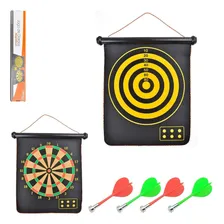 Jogo Dardos Magnéticos Dupla Face 30cm 6 Dardos Tiro Ao Alvo Foto mini 1