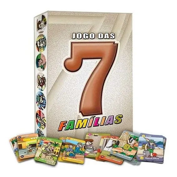 Jogo Das Sete FamÃlias Jogo De Cartas Ludens Spirit Jl002 Foto 1
