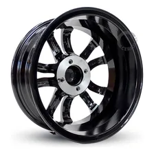 Jogo De 04 Rodas Aro 15 Scorro S215 Montana Agile Corsa Onix Cor Dk Gm Preto Foto mini 2