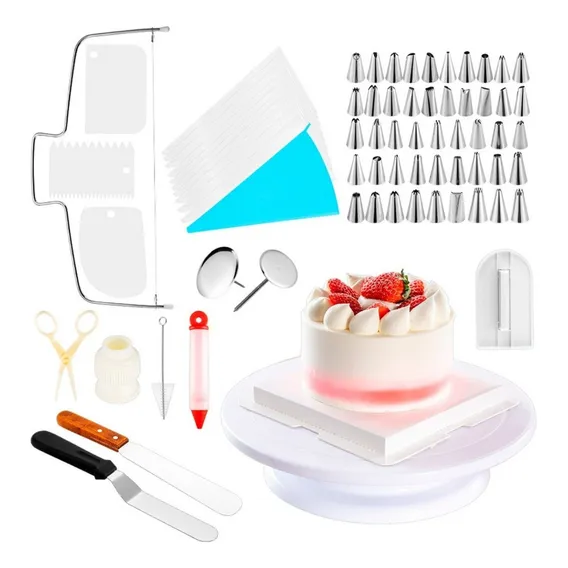 Jogo De 48 Bicos Para Confeitar Em Inox - Kit Com 73 Peças Foto 1