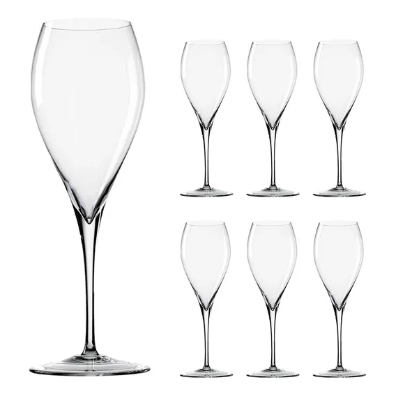 Jogo De 6 Taças Cristal Titânio Vinho Bohemia Sophia 390ml Cor Transparente Foto 1