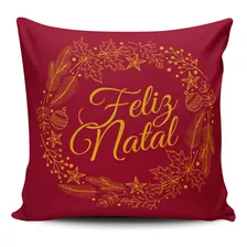 Jogo De Almofadas Cheias Estampadas Feliz Natal 04 Peças Foto mini 2