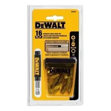 Jogo de Bits Dewalt, Modelo DW2053, Ferramentas Manuais para Parafusar com Guia Magnética, 16 peças Foto mini 1