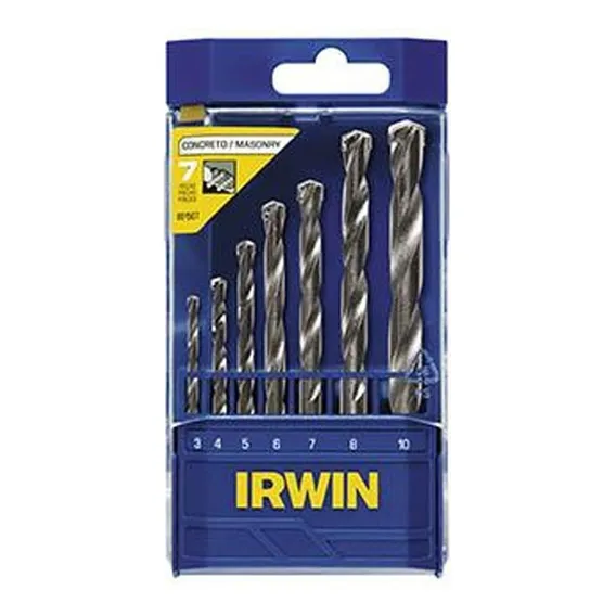 Jogo De Broca Concreto Standard Irwin Com 7 Peças - 3,0 A 10 Foto 1