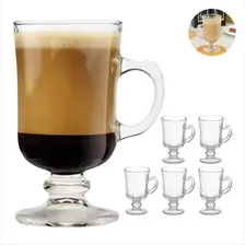 Jogo De Canecas Irish Coffee 114ml Em Vidro - 6 Cor Transparente - 114ml Liso Foto  mini 1