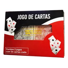 Jogo De Cartas - Baralho Com 2 Jogos - Com 54 Cartas Cada Foto mini 1