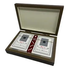 Jogo De Cartas Baralho Com Caixa Personalizada Em Madeira Foto  mini 1
