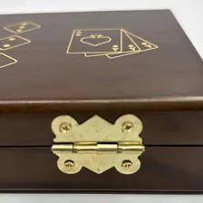 Jogo De Cartas Baralho Com Caixa Personalizada Em Madeira Foto mini 4