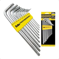 Jogo De Chave Torx Com 10 Peças T9 À T50 8qh C/ Guia Eda Foto mini 2