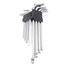 Jogo De Chaves Allen Hexalobular Torx Tork L Longas 9 Peças Foto mini  3