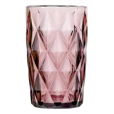 Jogo De Copos Diamante Lilás 330ml Vidro Class Home Foto mini 2