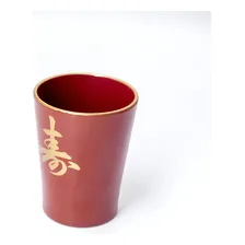 Jogo De Copos Saquê 6 Peças Com Ideograma Japonês Vermelho Foto mini  2
