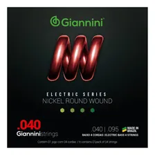 Jogo De Cordas Baixo Giannini Electric Geebrl 4c .040 2 Pack Foto mini  2