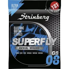 Jogo De Cordas P/ Guitarra Strinberg Gs08 Ultra Light Foto  mini 1