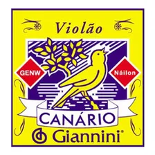 Jogo De Cordas Para Violão Giannini Canário Nailon Cod. Genw Foto mini 1