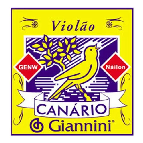 Jogo De Cordas Para Violão Giannini Canário Nailon Cod. Genw Foto 1
