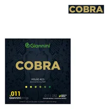 Jogo De Cordas Violão Giannini Aço Cobra Geeflkf .011 3 Pack Foto mini 4