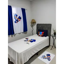 Jogo De Cortina Sonic Decoração Quarto Game Cor Azul Foto mini  3