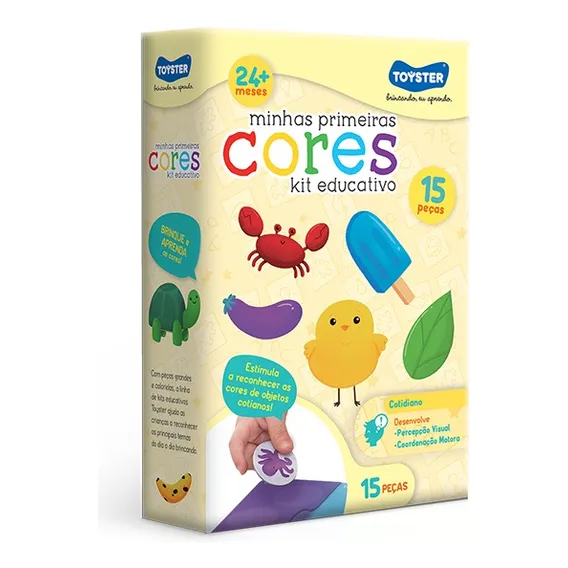 Jogo De Encaixe Minhas Primeiras Cores 8 Peças Toyster Cor Colorido Foto 1