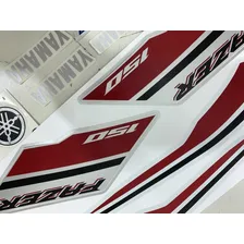 Jogo De Faixa Adesiva Yamaha Fazer 150 Sed 2019 Ubs Branca Foto mini 4