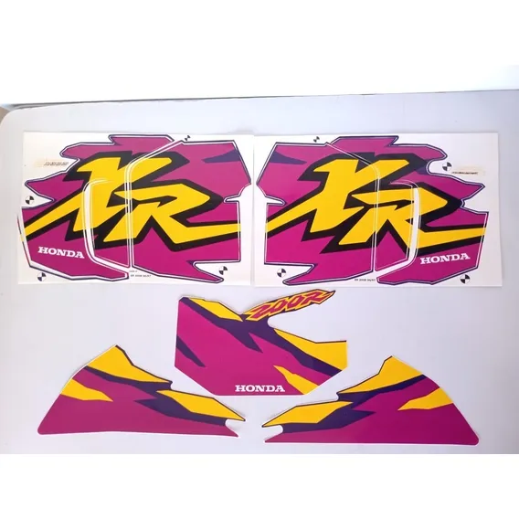 Jogo De Faixas Honda Xr 200r 1996/1997 Azul Lbm Foto 1