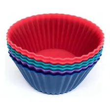 Jogo De Forma De Silicone Mini Bolo Cupcake 6 Peças Foto mini  3