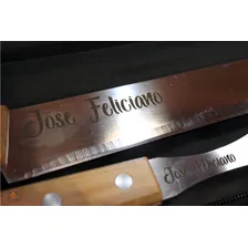 Jogo De Garfo E Faca Para Churrasco Personalizado Com Nome Foto mini  3