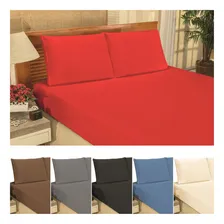 Jogo De Lençol Cama D Casal 3pçs 200 Fios Micro Percal Lindo Foto  mini 1