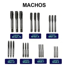 Jogo De Macho E Tarraxa Em Aço Carbono Com 32 Peças Estojo Foto mini 4