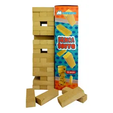 Jogo De Mesa Brinca Torre Equilibrio Em Madeira 54 Peças Foto  mini 1