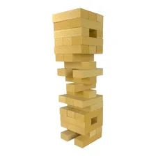 Jogo De Mesa Brinca Torre Equilibrio Em Madeira 54 Peças Foto mini  3