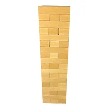 Jogo De Mesa Brinca Torre Equilibrio Em Madeira 54 Peças Foto mini 4