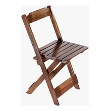 Jogo De Mesa Dobrável 70x70 Madeira Maciça Bar Cadeiras Cor Imbuia Foto mini 3