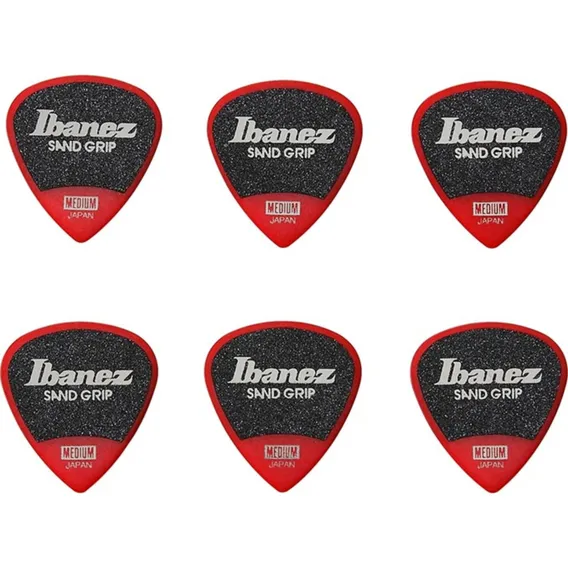 Jogo De Palhetas Ppa16msg-rd Ibanez Sand Grip Cor Preto Foto 1