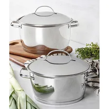 Jogo De Panelas 8 Peças Inox Fundo Triplo Allegra Tramontina Foto mini 4