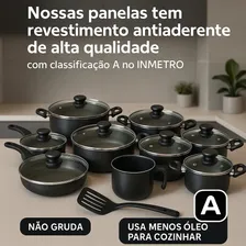 Jogo De Panelas 9 Peças Aluminios Arte Antiaderente Foto mini  2