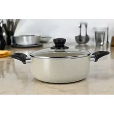 Jogo de panelas de cozinha Fratelli Panelas Jogo Cozinha Conjunto Panelas Antiaderente com 10 peças de alumÃnio mármore Foto mini 3