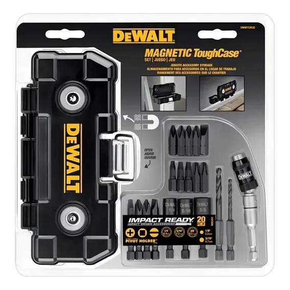 Jogo De Pontas Para Parafusar C/ 20 Pçs Dwmtcir20 Dewalt Foto 1