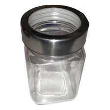 Jogo De Porta Condimento Com Três Potes Em Vidro Cozinha Cor Transparente Foto mini 2