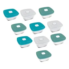 Jogo De Potes Marinex Facilita 300ml Com 10 Peças Marmita Foto mini 1